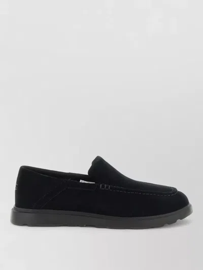 Ugg Leather Loafers In Black
