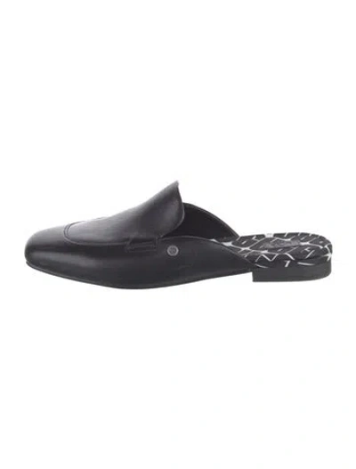 Pre-owned Ugg Leather Mules In Black