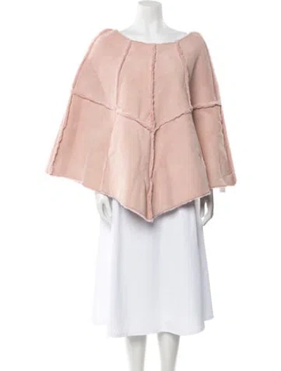 Pre-owned Ugg Leather Poncho W/ Tags In Pink