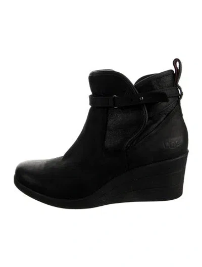 Pre-owned Ugg Leather Rain Boots In Multi