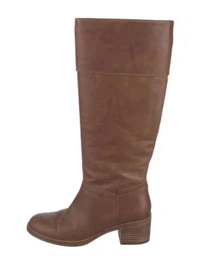 Pre-owned Ugg Leather Riding Boots In Neutral