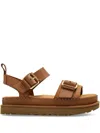 Ugg Leather Sandals In Brown