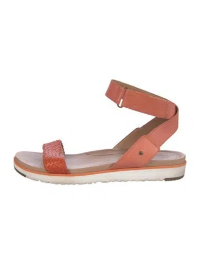 Pre-owned Ugg Leather Sandals In Orange