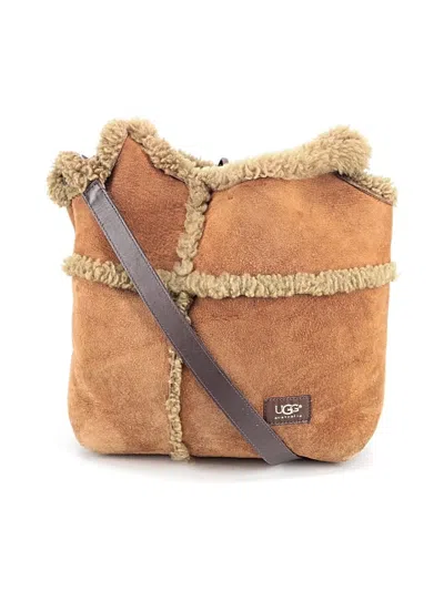Pre-owned Ugg Leather Shoulder Bag In Tan