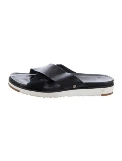 Pre-owned Ugg Leather Slides In Multi