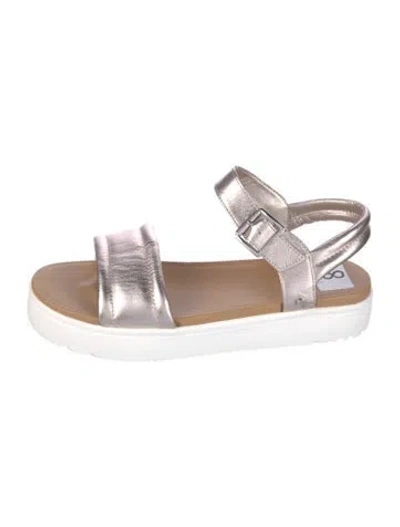 Pre-owned Ugg Leather Slingback Sandals