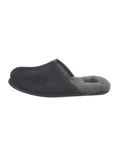 Pre-owned Ugg Leather Slippers In Blue