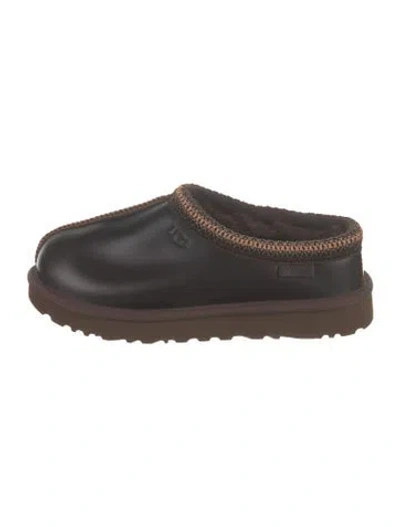 Pre-owned Ugg Leather Slippers In Brown