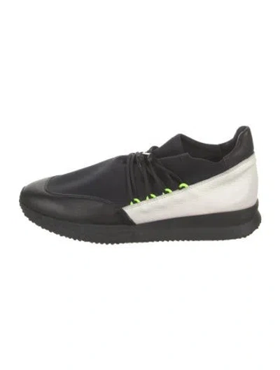 Pre-owned Ugg Leather Sneakers In Black
