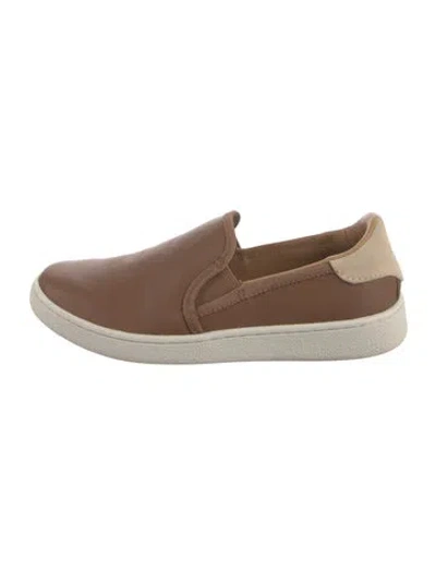 Pre-owned Ugg Leather Sneakers In Brown