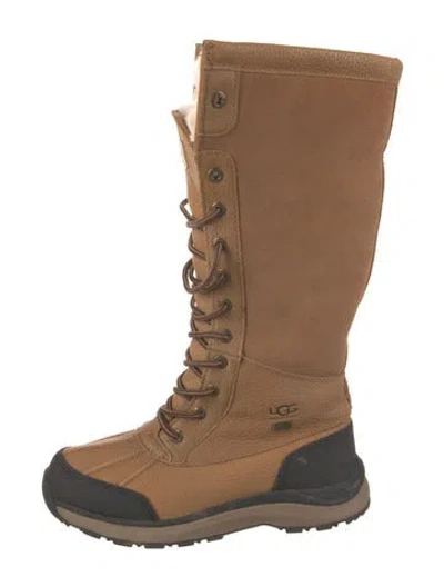 Pre-owned Ugg Leather Snow Boots In Black/brown