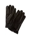 Ugg Leather Tabbed Vent Tech Gloves In Black