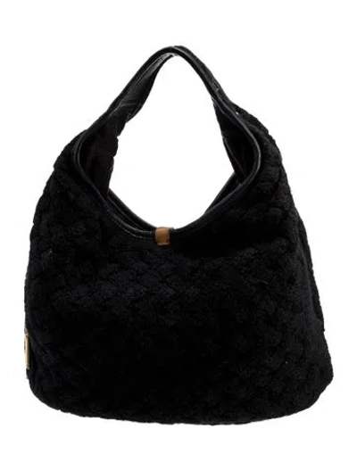 Pre-owned Ugg Leather Top Handle Bag In Black