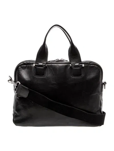 Pre-owned Ugg Leather Top Handle Bag In Black