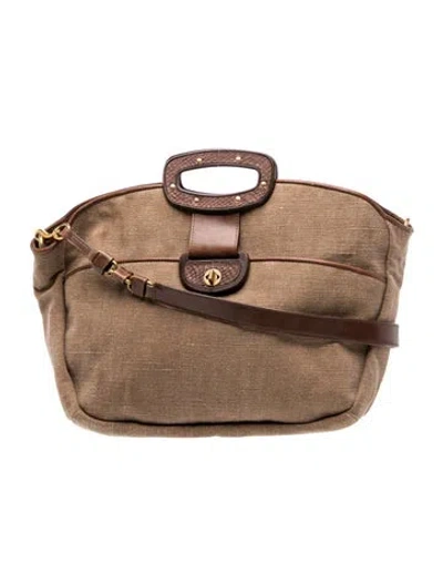Pre-owned Ugg Leather Top Handle Bag In Brown