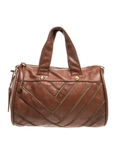 Pre-owned Ugg Leather Top Handle Bag In Brown