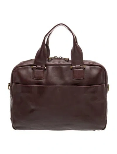 Pre-owned Ugg Leather Top Handle Bag In Brown
