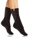 Ugg Leda Cozy Crew Socks In Black