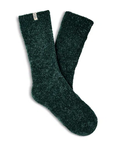 Ugg Leda Cozy Crew Socks In Green