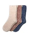 Ugg Leda Sparkle Cozy Crew Socks, Pack Of 3 In Multi