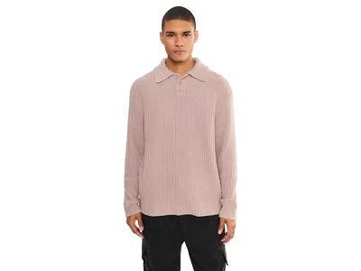 Ugg Lendon Rugby Top Men's Clothing Oyster: Md, Polyester In Pink
