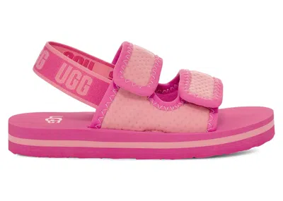 Pre-owned Ugg Lennon Slingback Sandal (kids) Sneakers In Sugilite/strawberry Milkshake