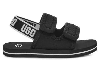 Pre-owned Ugg Lennon Slingback Sandal (toddler) Sneakers In Black