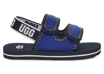 Pre-owned Ugg Lennon Slingback Sandal (toddler) Sneakers In Night Sky Blue/starry Night