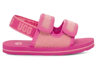 Pre-owned Ugg Lennon Slingback Sandal (toddler) Sneakers In Sugilite/strawberry Milkshake