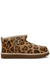 Ugg Leopard-print Ankle-boots In 褐色