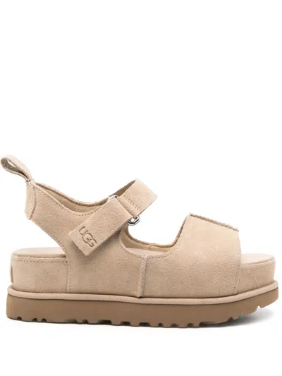 UGG LIGHT BROWN OPEN TOE SANDALS