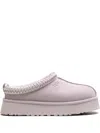 Ugg Bay Slippers Tasman Embroidered Platform Round In Light Purple