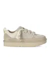 Ugg Lo Lowmel Mesh And Suede Sneakers Shoes In Neutral