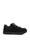 Ugg Lo Lowmel Suede And Mesh Sneakers In Black