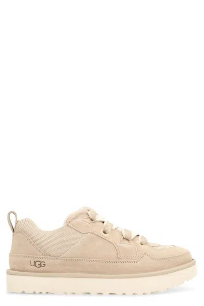 Ugg Lo Lowmel Low-top Sneakers In Beige