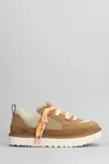Shop Ugg Lo Lowmel Sneakers In Leather Color Suede And Fabric