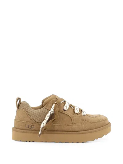 Ugg Lo Lowmel Suede Sneakers In Brown