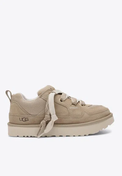 Ugg Lo Lowmel Mesh And Suede Sneakers In Animal Print