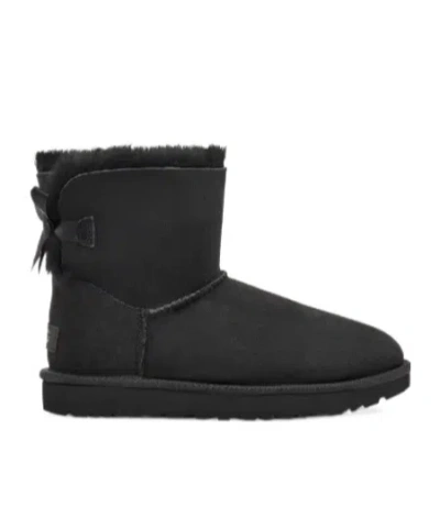 Ugg Logo Ankle Boots In Black