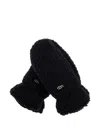 Ugg Logo-detail Mittens In Black