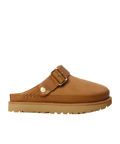 Ugg Logo Details Mules In Brown