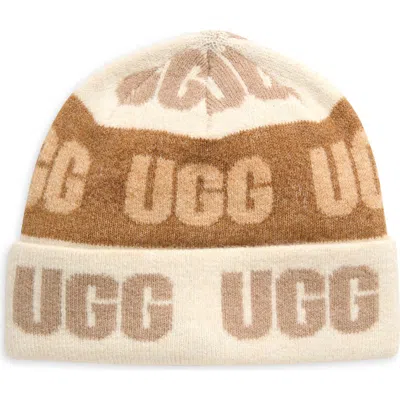 Ugg ® Logo Jacquard Beanie In Multi