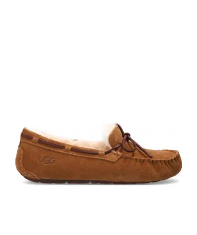 Ugg Logo Love Shoes In Brown
