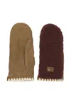 Ugg Logo-patched Gloves In Brown