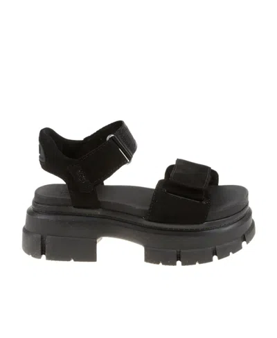 Ugg Logo Sandals In Black