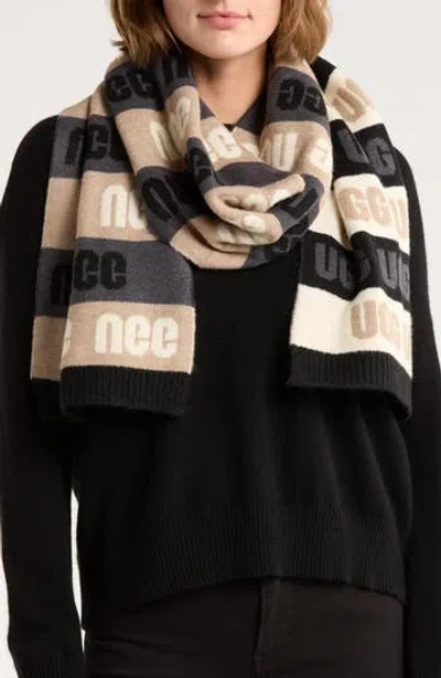 Ugg ® Logo Scarf In Gray