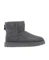 Ugg Classic Mini Ii Womens Suede Cold Weather Shearling Boots In Gray