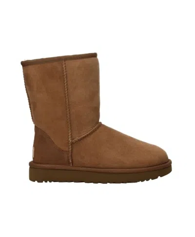 Ugg Logo Snow Boots In Brown