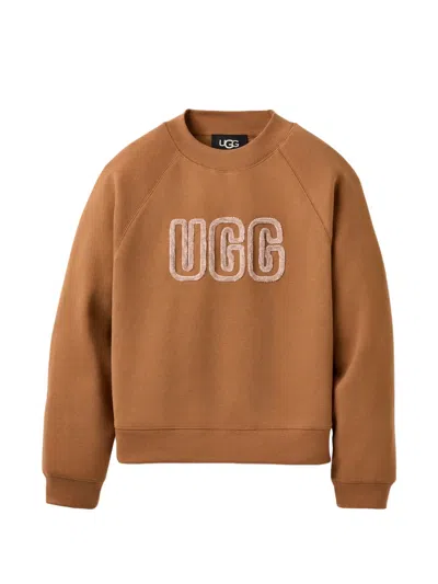 Ugg Logo Sweatshirt In Brown