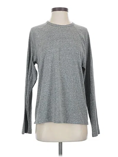 Pre-owned Ugg Long Sleeve Top Gray Mock Neckline Tops